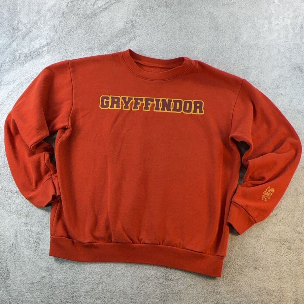 Harry Potter Gryffindor Sweatshirt Unisex Adult L Red Fleece Pullover Logo